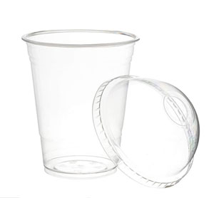 Juice Cup Dome Lids With Hole 7-9oz - 50x Per Pack